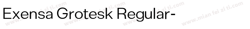 Exensa Grotesk Regular字体转换